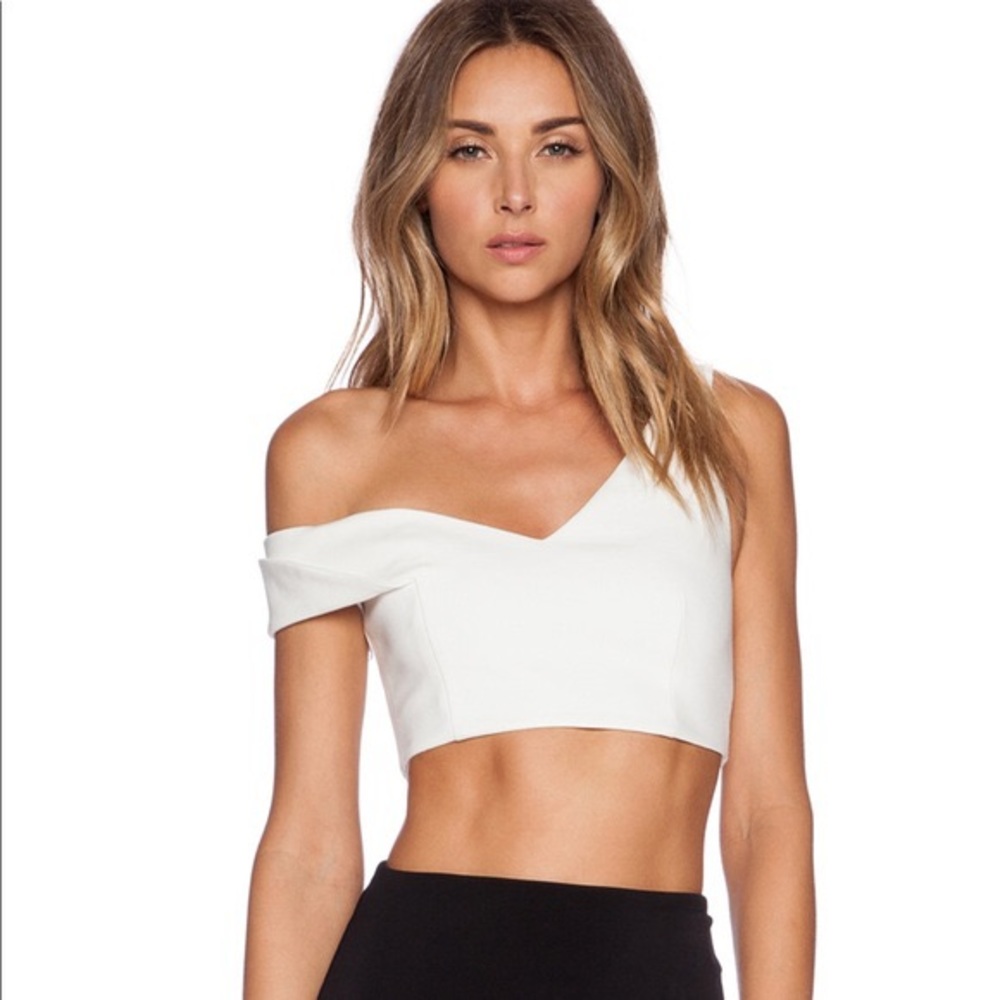Nicholas white crop top